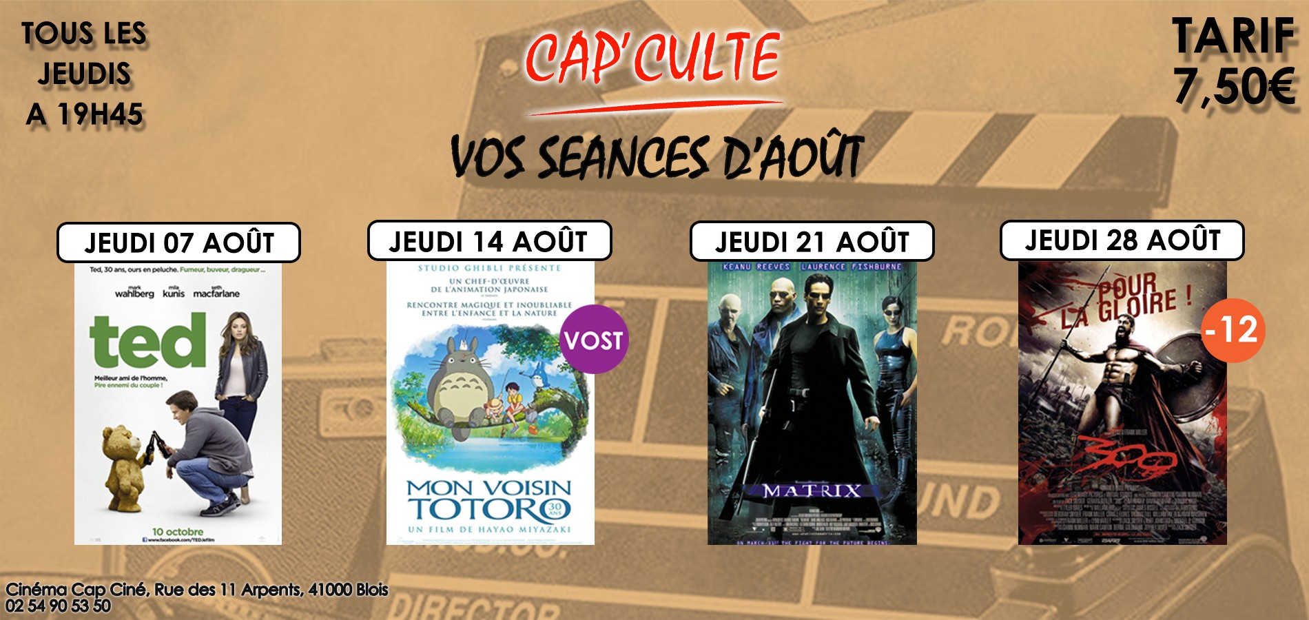 actualité Cap'Culte Août