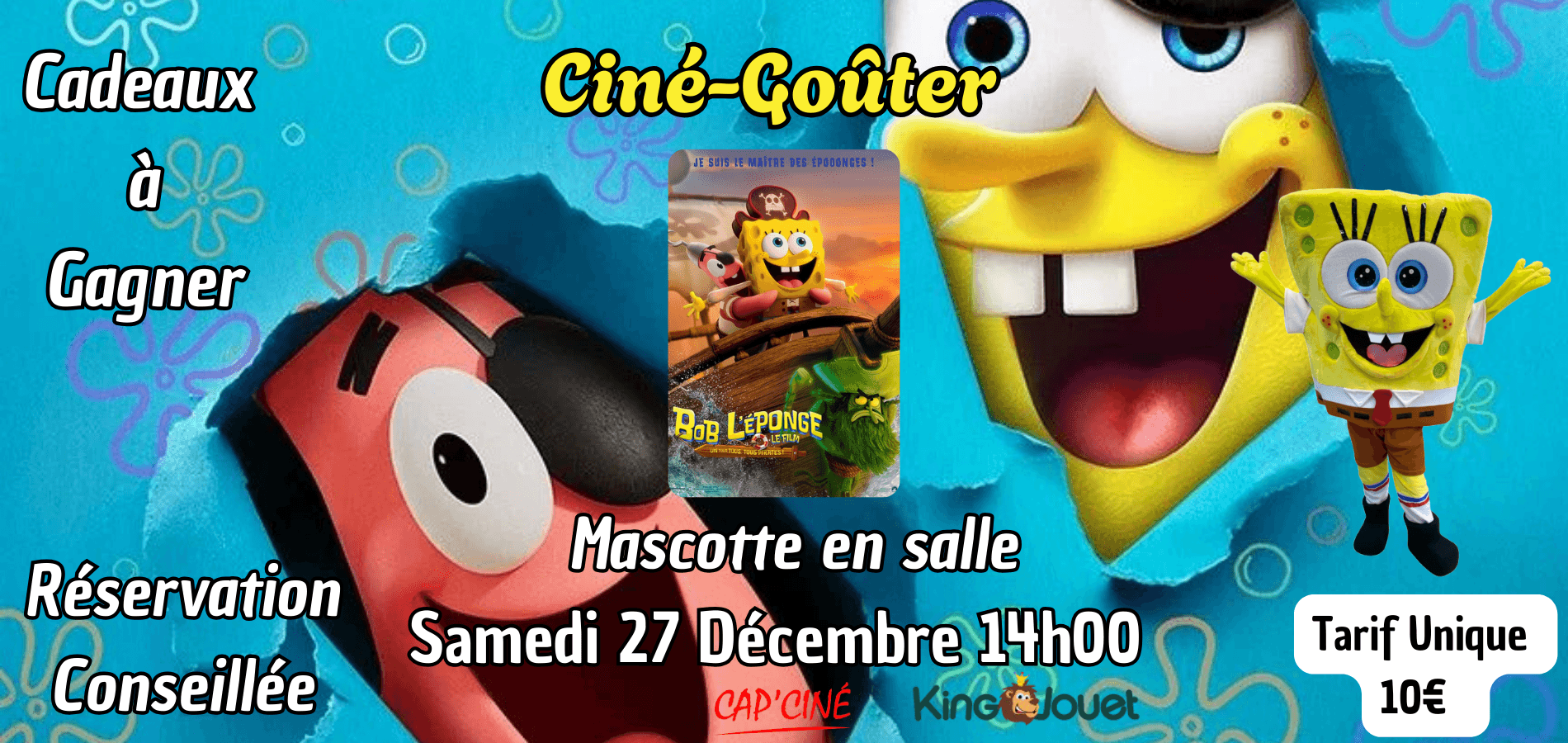 actualité Ciné-Goûter Bob l'éponge